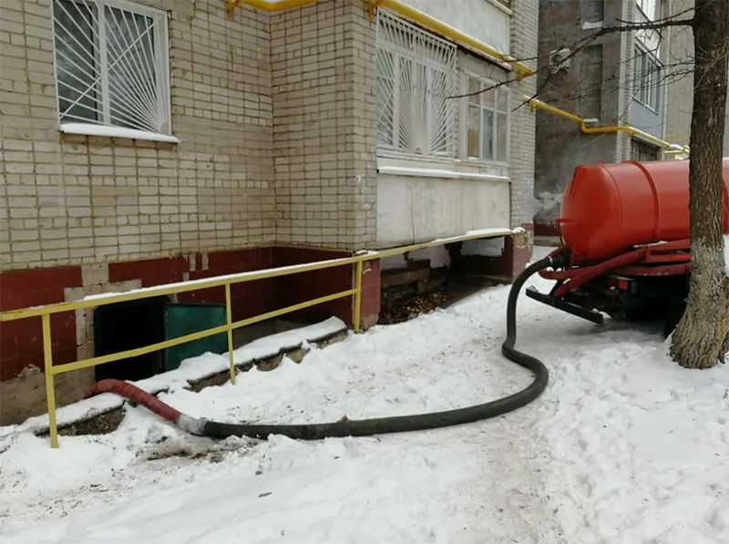 Откачка воды из гаража  Верея